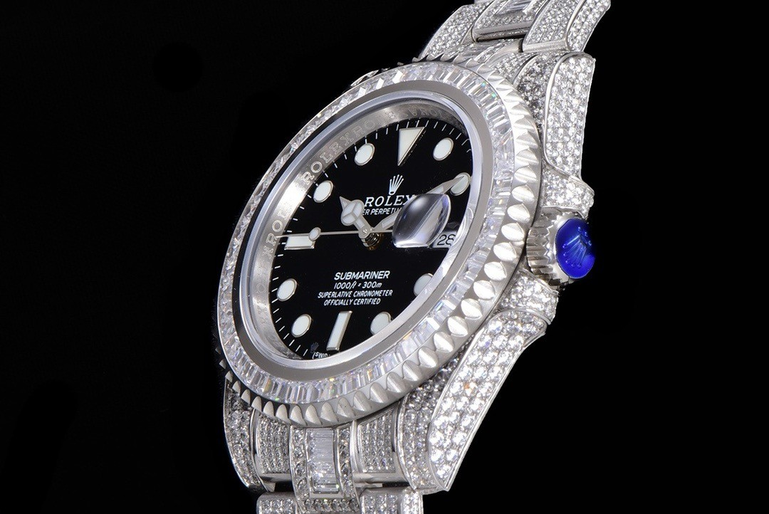 「#2137」Rolex 904 Steel Submariner Luxury Full Diamond Special Edition