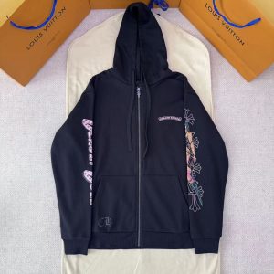 「#5330」Chrome Hearts X Deadly Doll Collaboration Hooded Zip-Up Jacket