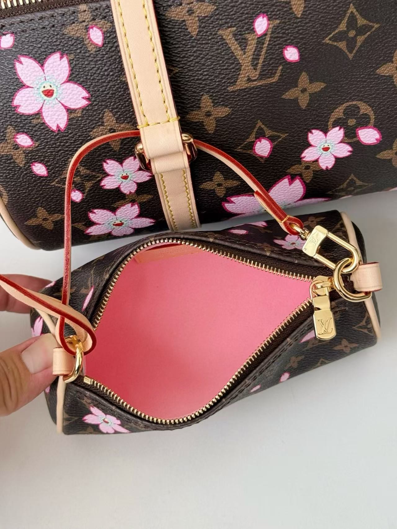 「#4371」Louis Vuitton x TM PAPILLON handbag M13097, size: 11*13*27cm